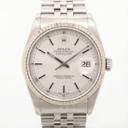 ROLEX DATEJUST 16234 SSWG SS AT SILVER-FACE