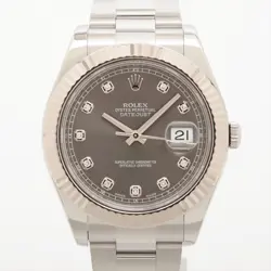 ROLEX DATEJUST II 116334G SSWG SS AT GRAY-FACE 1 EXTRA LINK