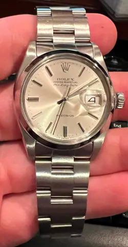 ROLEX 34MM STAINLESS STEEL AIR-KING OYSTER PERPETUAL 5700 SILVER DIAL
