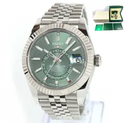 2023 ROLEX SKY-DWELLER 336934 42MM MINT GREEN DIAL JUBILEE BOX PAPERS