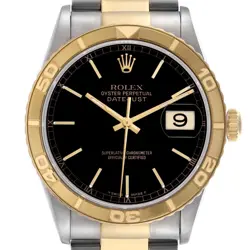 ROLEX DATEJUST TURNOGRAPH THUNDERBIRD YELLOW GOLD STEEL MENS WATCH 16263