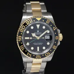 MINT PAPERS 116713 Rolex GMT-Master II 2 Ceramic Black Two Tone Steel Gold Watch