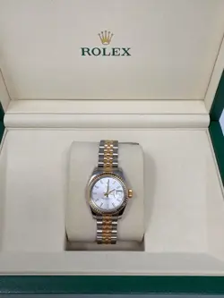 ROLEX DATEJUST 26MM 69173 TWOTONE JUBILEE BRACELET WITH GOLD FLUTED BEZEL