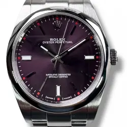 ROLEX OYSTER PERPETUAL  114300 39MM PURPLE GRAPE DIAL