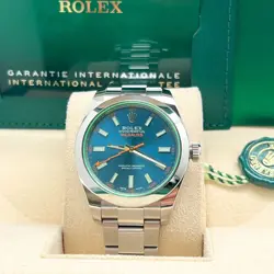 ROLEX 116400GV MILGAUSS 40MM SMOOTH BEZEL STEEL BLUE DIAL OYSTER 2022