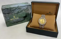 ROLEX DATEJUST 18K GOLD JUBILEE WATCH -16233 - OYSTER PERPETUAL - 36MM