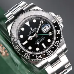 ROLEX GMT-MASTER II [COMPLETE SET] 40MM GREEN ARROW OYSTER STEEL BLACK 116710LN