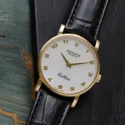 ROLEX CELLINI REF. 5115 18K YELLOW GOLD MOTHER OF PEARL MANUAL 32MM EARLY 2000S