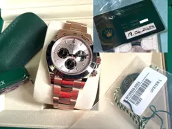 ROLEX 126505 NEW JUNE 2025 ROSE GOLD SUNDUST DIAL DAYTONA NEW 2025 GREEN BOX