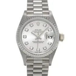 ROLEX DATEJUST 69179G SILVER/DIAMOND WATCH 675952