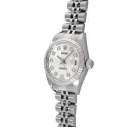 SILVER COMPUTER/DIAMOND WATCH