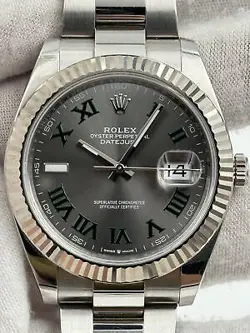 ROLEX DATEJUST 41MM WIMBLEDON DIAL OYSTER BRACELET 126334 BOX & PAPERS 2020
