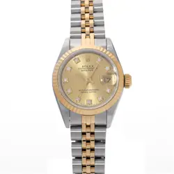 ROLEX DATEJUST 69173G CHAMPAGNE/DIAMOND WATCH 673234