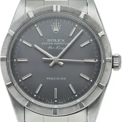 ROLEX AIR KING RARE GRAY DIAL 14010(W) STAINLESS STEEL MENSWATCH GRAY USED
