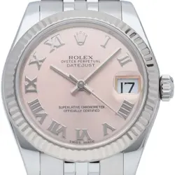 ROLEX DATEJUST 31 BOYS WATCH LIGHT PINK 178274 K18WG/STAINLESS STEEL UNISEXW...