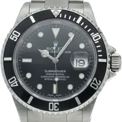 ROLEX SUBMARINA DATE 16610LN(Y) STAINLESS STEEL MENSWATCH BLACK USED
