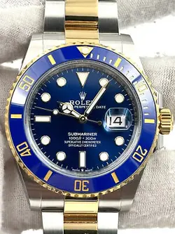 ROLEX SUBMARINER DATE CERAMIC 41MM BLUE DIAL TWO TONE 126613LB BOX & PAPERS '23