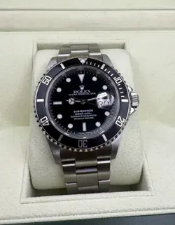 2001 Rolex Submariner Date 16610 Oyster Steel 40MM Black Dial K Serial SEL w/Box