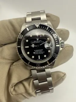 2001 Rolex Submariner Date 16610 Oyster Steel 40MM Black Dial K Serial SEL w/Box