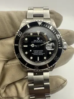 2001 Rolex Submariner Date 16610 Oyster Steel 40MM Black Dial K Serial SEL w/Box