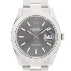 ROLEX DATEJUST 41 126300 SLATE OYSTER WARRANTY 2025 BOX/PAPER