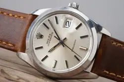 SERVICED VINTAGE ROLEX OYSTERDATE 6694 SILVER DIAL 34MM CAL.1225 C.1978 #1458