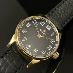 ROLEX ANTIQUE WATCH GOLD BLACK LIMITED OYSTER PERPETUAL EXPLORER