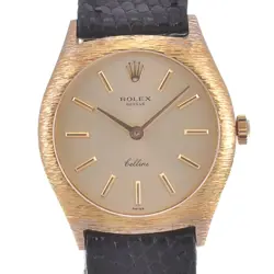 ROLEX CHERINI 3800 VINTAGE K18YG / LEATHER CAL.1600 HAND WINDING LADIES N#140617