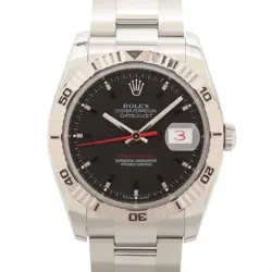 ROLEX DATEJUST TURN-O-GRAPH 116264 SS SS AT GRAY-FACE