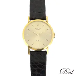 K18YG ROLEX CELLINI N 4109 VINTAGE 1991 LADIES WATCH