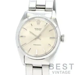 OH COMPLETED ROLEX OYSTER PRECISION 6427 MEN SILVER SS WATCH OYSTER PRECISION S