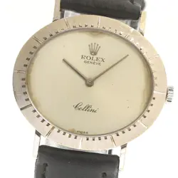 ROLEX 4083 CELLINI K18WG CAL.1601 MANUAL WIND MEN GOOD CONDITION 883927
