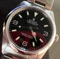 ROLEX EXPLORER 1 14270 AUTOMATIC STAINLESS STEEL BLACK DIAL WATCH