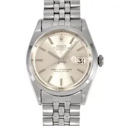 ROLEX DATEJUST 1600 SILVER DIAL AUTOMATIC MEN'S WATCH 1967 VINTAGE COLLECTIBLE