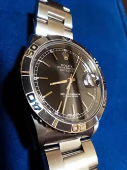 ROLEX DATEJUST THUNDERBIRD 16264 SERVICED STAINLESS STEEL AUTOMATIC WATCH