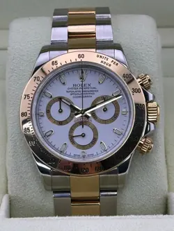 ROLEX DAYTONA, 40MM, WHITE DIAL, 116523, 2007 BOX AND PAPERS