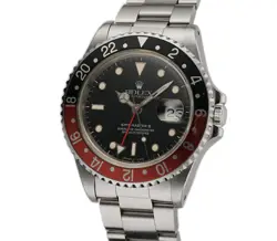ROLEX GMT-MASTER II 40MM VINTAGE COKE E SERIAL FULL SET 16710 - 1991