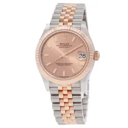ROLEX DATEJUST 31 ROSE DIAL AUTOMATIC LADIES STEEL AND 18KT EVEROSE GOLD JUBILEE