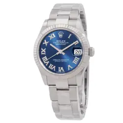 ROLEX DATEJUST 31 AUTOMATIC BLUE DIAL LADIES WATCH 278274