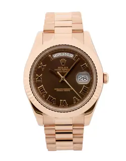 ROLEX DAY-DATE 41 / CHOCOLATE DIAL / 2015 / 218235