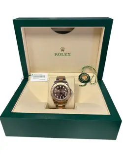 ROLEX 268621 YACHT-MASTER STAINLESS STEEL 18K ROSE GOLD 37MM WATCH FULL SET