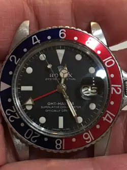 ESTATE FIND VINTAGE ROLEX GMT MASTER PEPSI FOR PARTS - 
