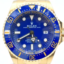 2025 Rolex Deepsea, 136668LB, 44mm, Yellow Gold, Blue Dial, Box & Papers