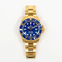 2025 Rolex Deepsea, 136668LB, 44mm, Yellow Gold, Blue Dial, Box & Papers