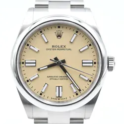 2025 Rolex Oyster Perpetual 41, 134300, Steel, Beige Dial, Oyster Bracelet, B...