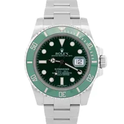 NOS PAPERS ROLEX SUBMARINER DATE HULK GREEN STAINLESS STEEL 40MM 116610 LV BOX