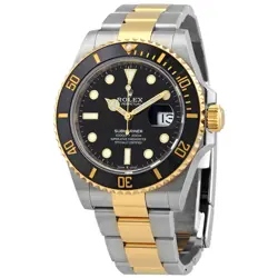 ROLEX SUBMARINER STAINLESS STEEL AND 18K YELLOW GOLD MEN'S WATCH 126613LNBKSO