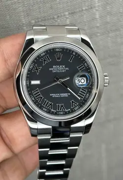 PAPERS 2017 Rolex Datejust II 116300 Black Wimbledon Oyster 41mm