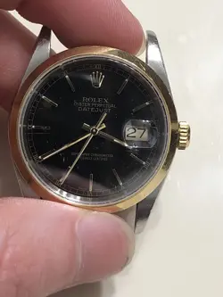 ROLEX DATEJUST 36MM 16203 2 TONE GOLD AND STEEL WATCH
