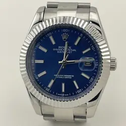 AUTHENTIC✧ROLEX♛WATCH✧DATEJUST 41MM BLUE STICK MOTIF STEEL JUBILEE MEN'S WATCH